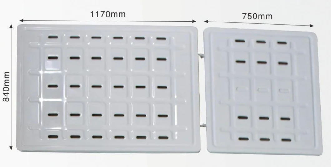 Laser Cutting Hospital Furniture Hardware Single Crank Folding Bed 5 Holes Panel