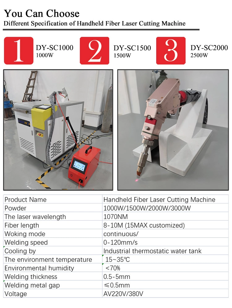 Handheld CNC Fiber Laser Welding Machine 1000W Stainless Steel Laser Price for Sale