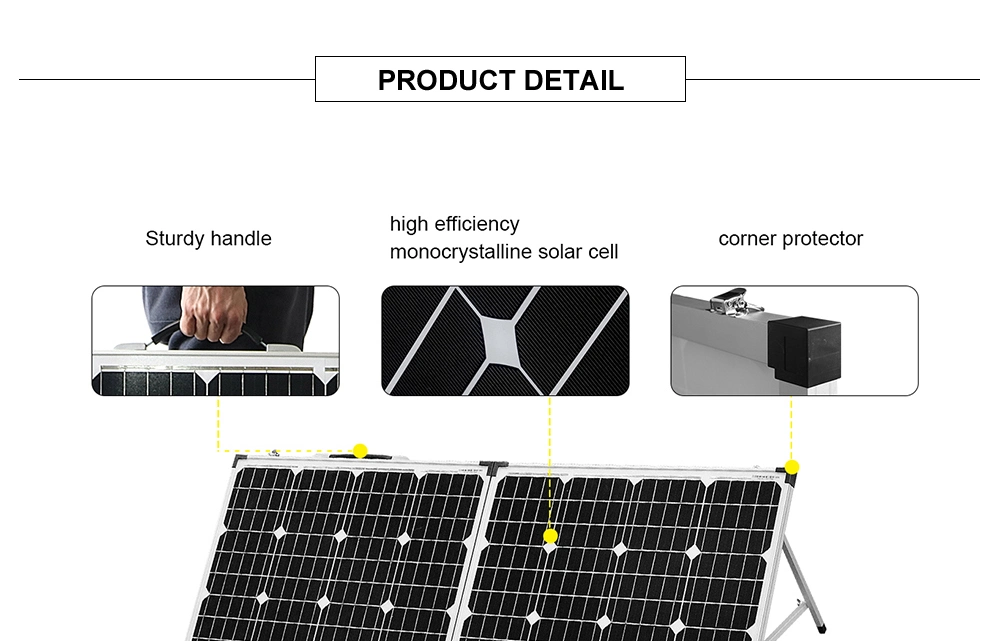 100W Foldable Monocrystalline Solar Panel