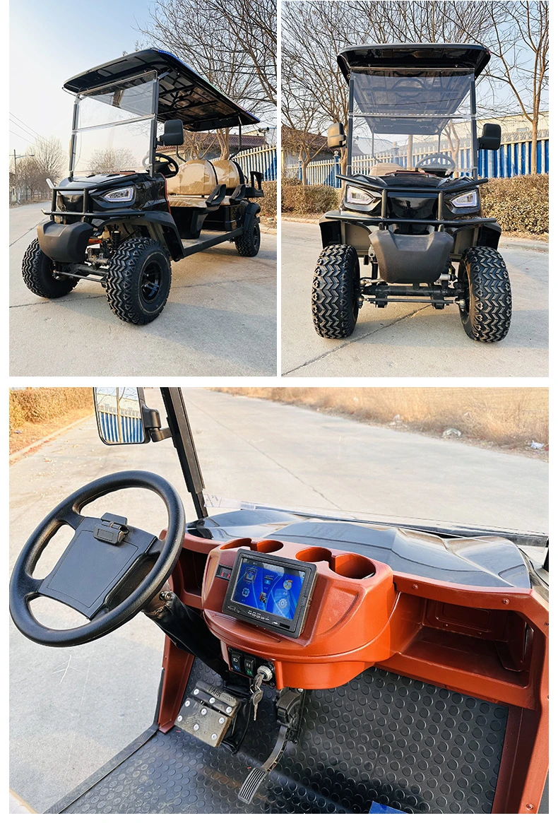 4 Seater 6 Passenger Folding Electric Golf Carts Cheap Prices Buggy Car for Sale Chinese 36 Volt Lithium Batteries Golf Cart Electric Car