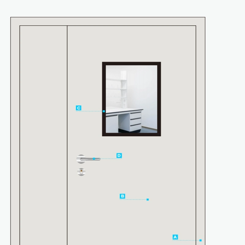 Steel Clean Door Manual Panel Plus Outer Folding Type Factory Direct Sales