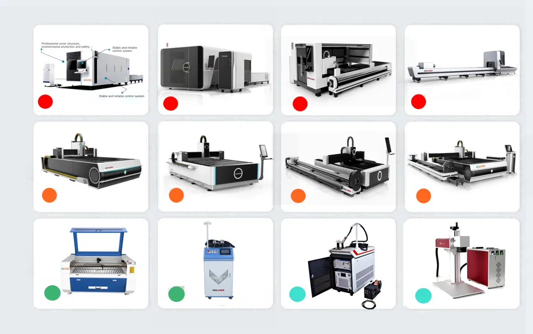 Industrial Heavy Duty Stainless Steel Plate Pipe CNC Laser Price 1000W 2000W Fiber Laser Cutting Machine