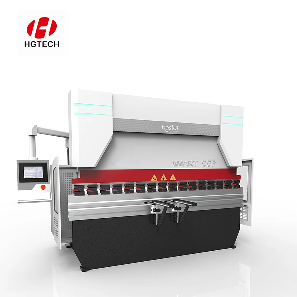 Hgtech High Accuracy Delem Da53t System Tube and Pipe Bender Electro-Hydraulic Single Servo CNC Bending Machine Press Brake Bending Machine with CE