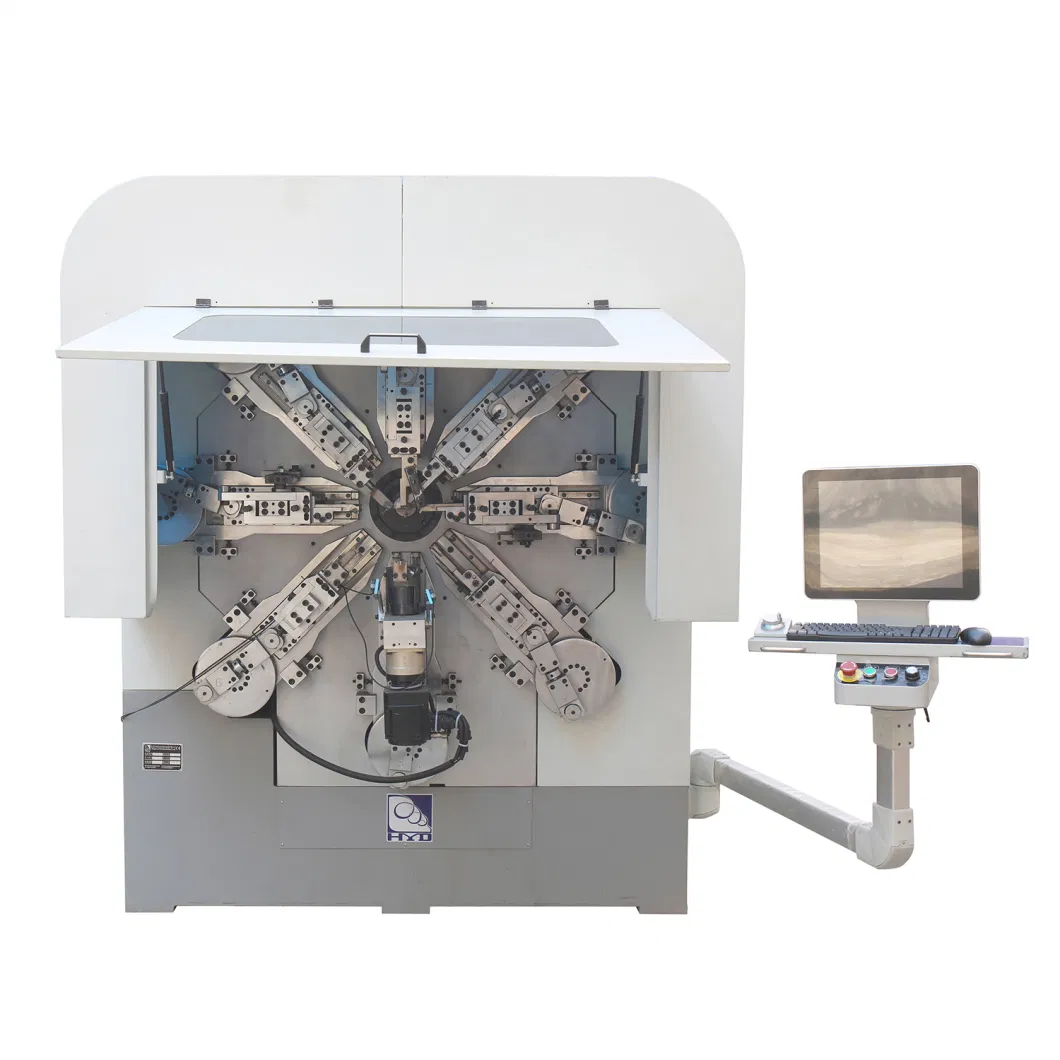 6.0 mm 12 Axis Versatile Automatic Cam-Less Versatile Metal Wire Rotary Spring Machine CNC Spring Forming Machine for Stainless/ Low-Carbon Steel