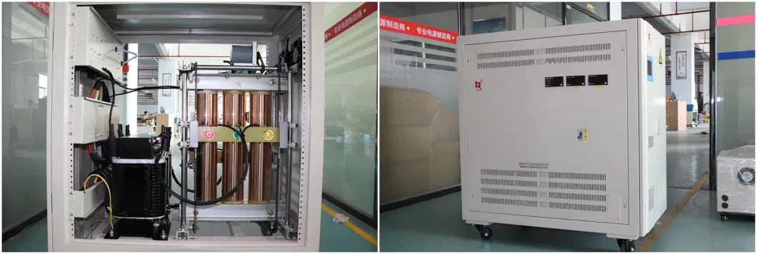 150kVA 200kVA Intelligent AC Industrial Voltage Frequency Stabilizer Regulator for Laser Cutting Printing CNC Machines