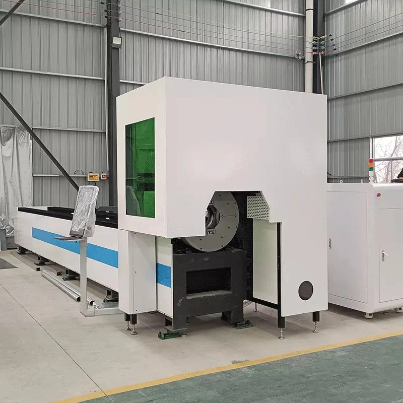 Fully Auto CNC Pipe Tube Fiber Laser Cutting Machine Compressor Joint Cutting