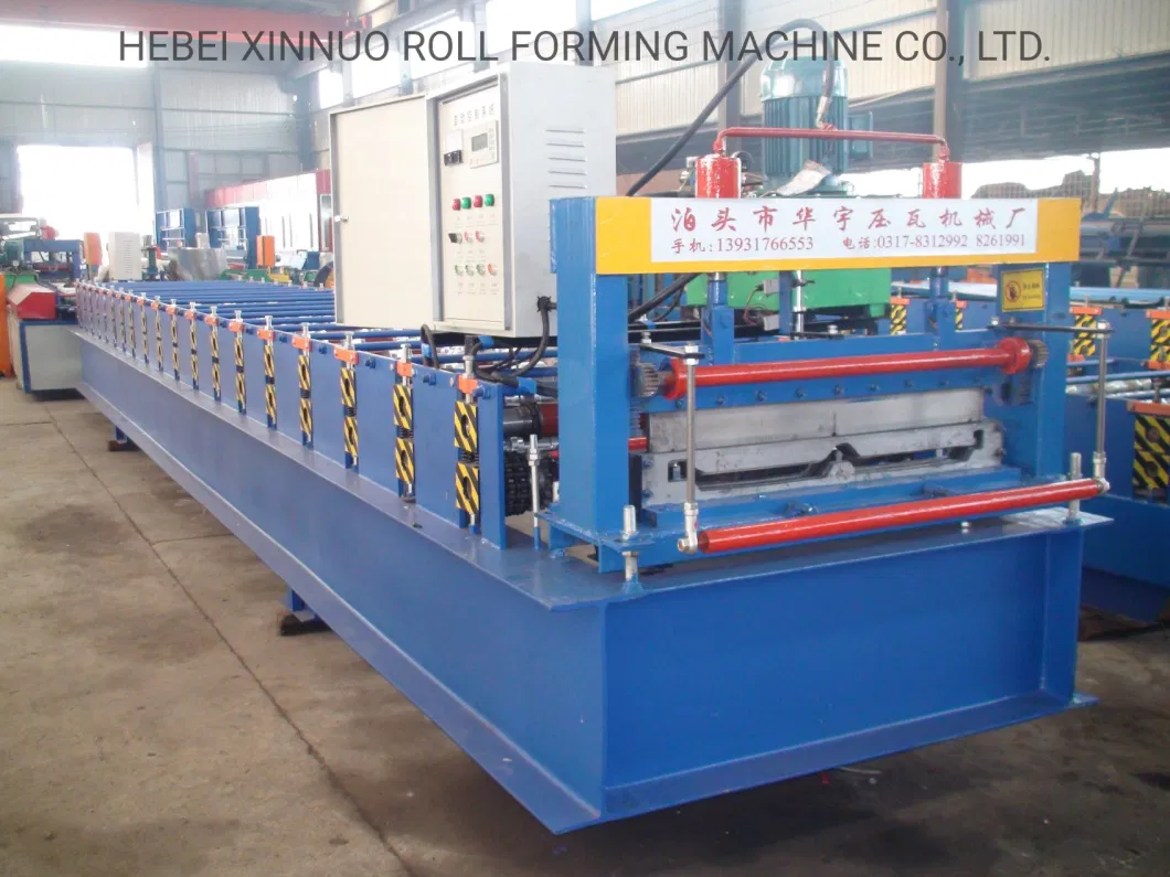 Xinnuo 820 Hot Sale Folding Tamping Joint Hidden Roof Panel Roll Forming Machine