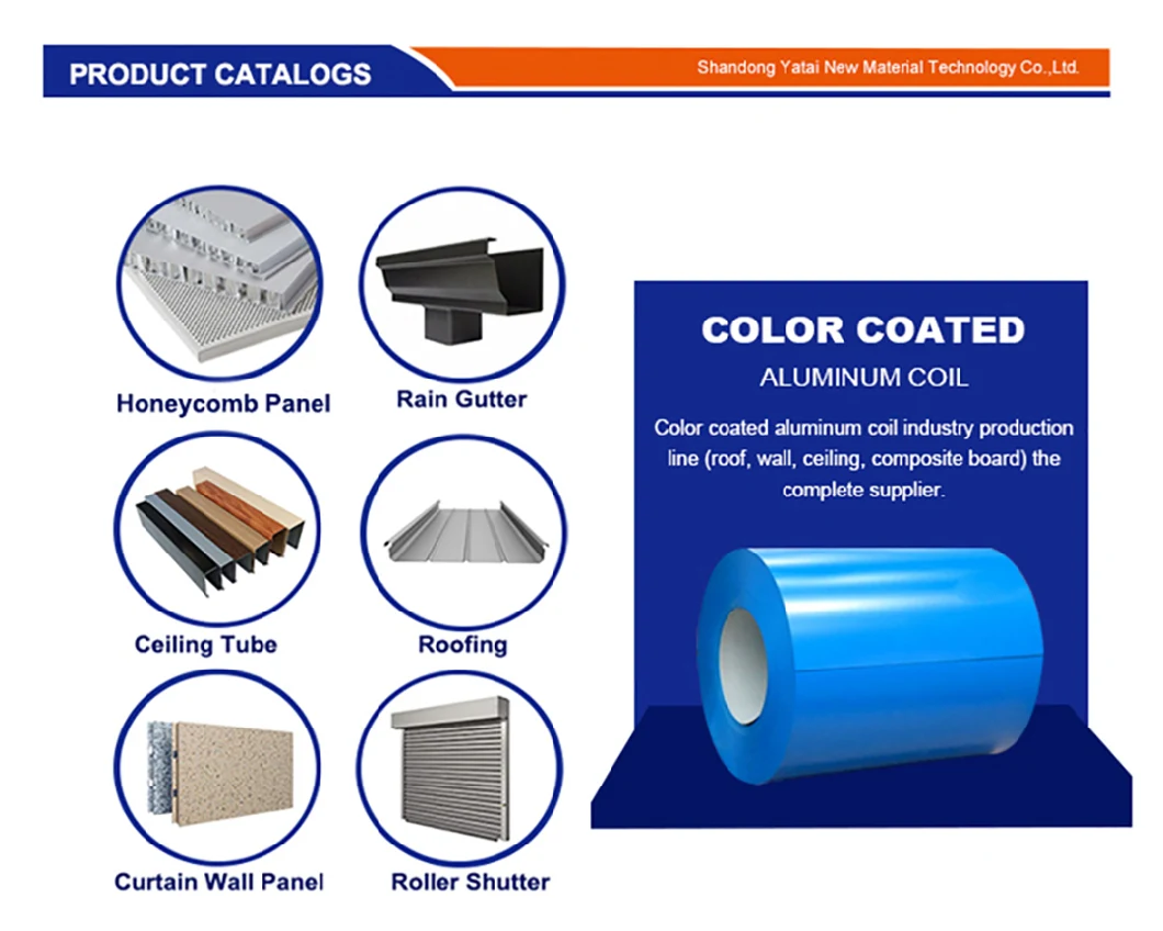 3005 3105 3003 Prepainted/Color Coated/Aluminum Steel Coil Alucobond Composite Panels Aluminum Sheet Roll for Aluminum Rain Gutter
