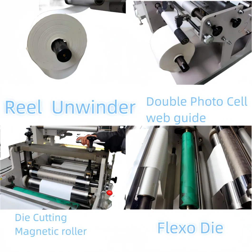 Automatic Fast Contour Digital Laser Label Roll to Roll Die Cutter for Kiss-Cut Self-Adhesive Paper/Stickers / Vinyl for Signage &Ad