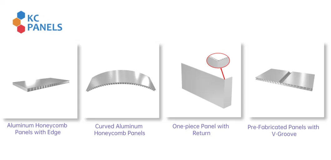 Aluminum Composite Panel Edge Folded Aluminum Honeycomb Panels for Exterior Cladding and Ceiling