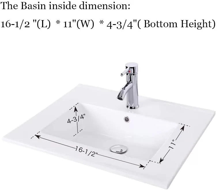 Modern Ceramic Countertop Upc Certificate Bathroom Vanity Sink Basin