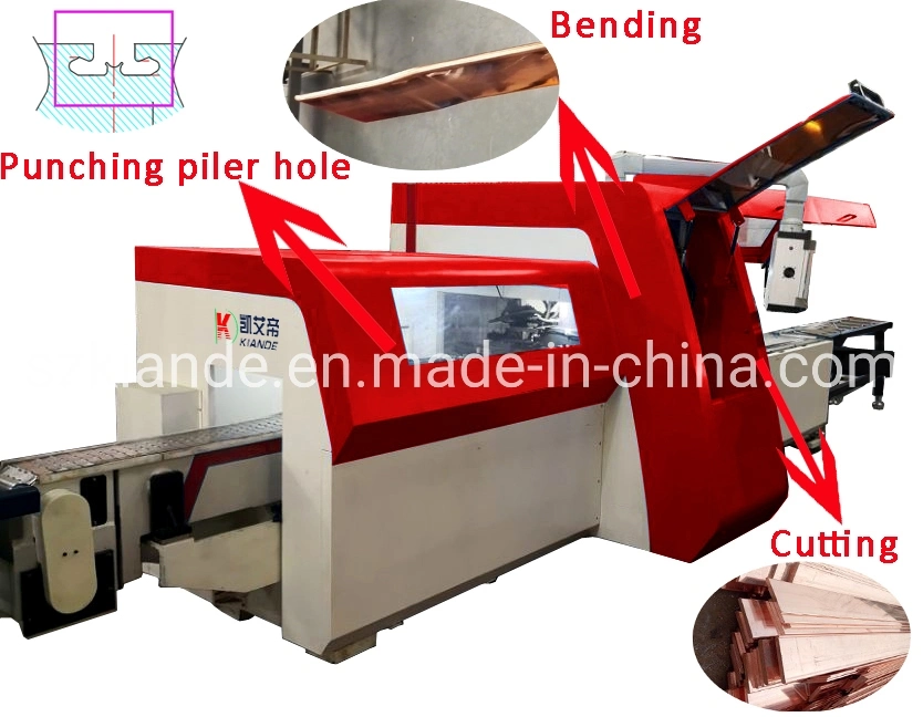 Hydraulic CNC Busbar Processing Machine for Punching Bending Shearing