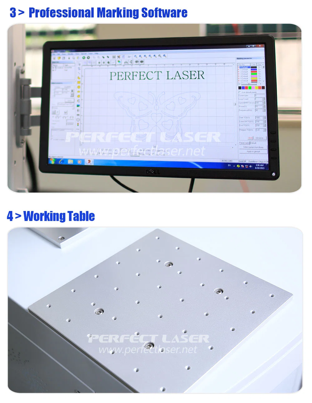 Perfect Laser-20W 30W 50W 100 Watts Metal Stainless Steel Brass Ipg Raycus Max Jpt Mopa Wuhan Fiber CNC Laser Marker Engraving Marking Etching Machines Price