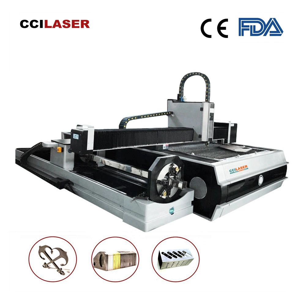 Industrial Heavy Duty Stainless Steel Plate Pipe CNC Laser Price 1000W 2000W Fiber Laser Cutting Machine