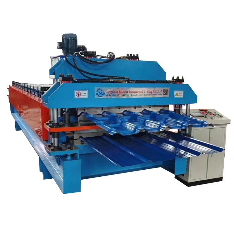 Wall Panel Double Layer Roofing Steel Profile Zinc Metal Roof Glazed Tile Iron Sheet Bending Making Cold Roll Forming Machine Price