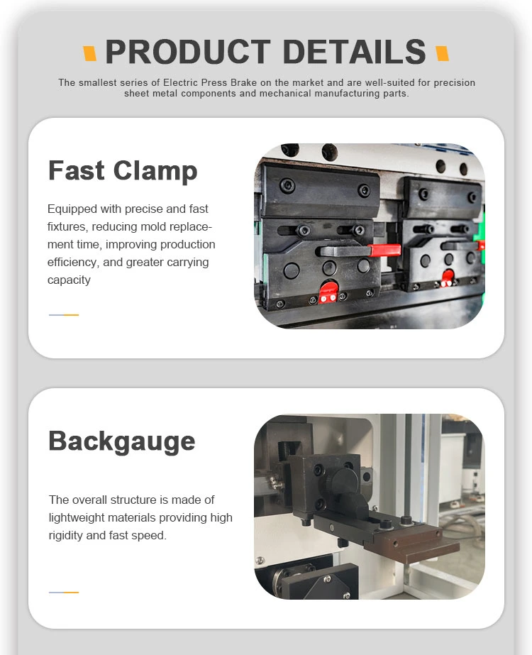 Energy Saving Arc Continuous Bending Mini Servo Press Brake