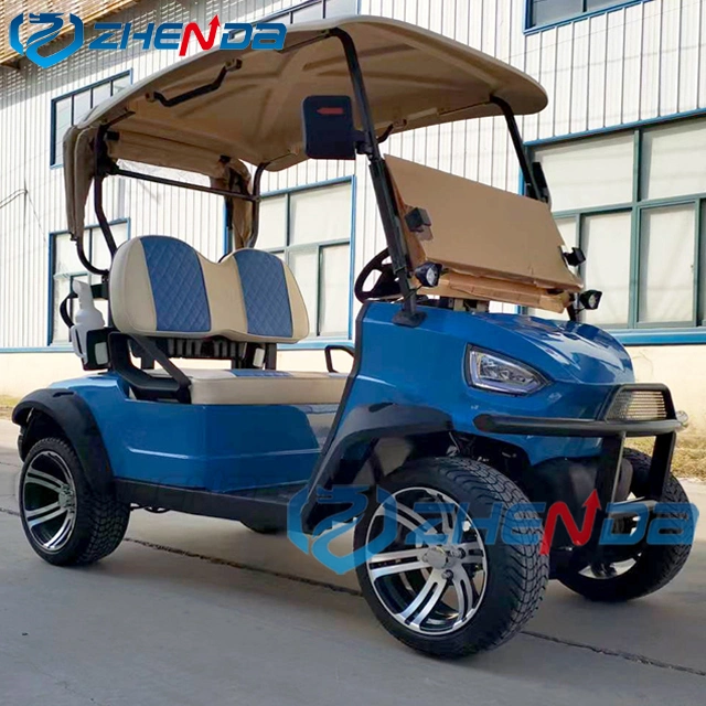 Custom 4 6 8 10 Seater Lithium Batteries Folding Golf Carts Electric Golf Cart 36 Volt 4X4 Golf Buggy Electric Passenger Car