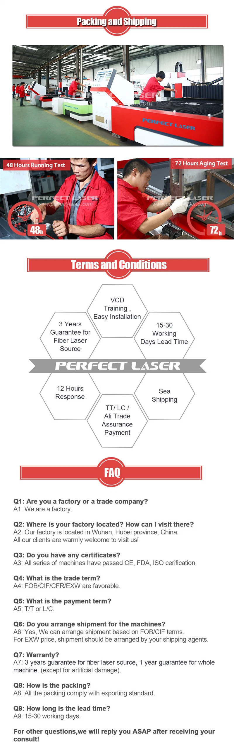 Perfect Laser 1000W High Precision Ss CS Ms CNC Metal Stainless 3teel Laser Cutter Cutting Machine