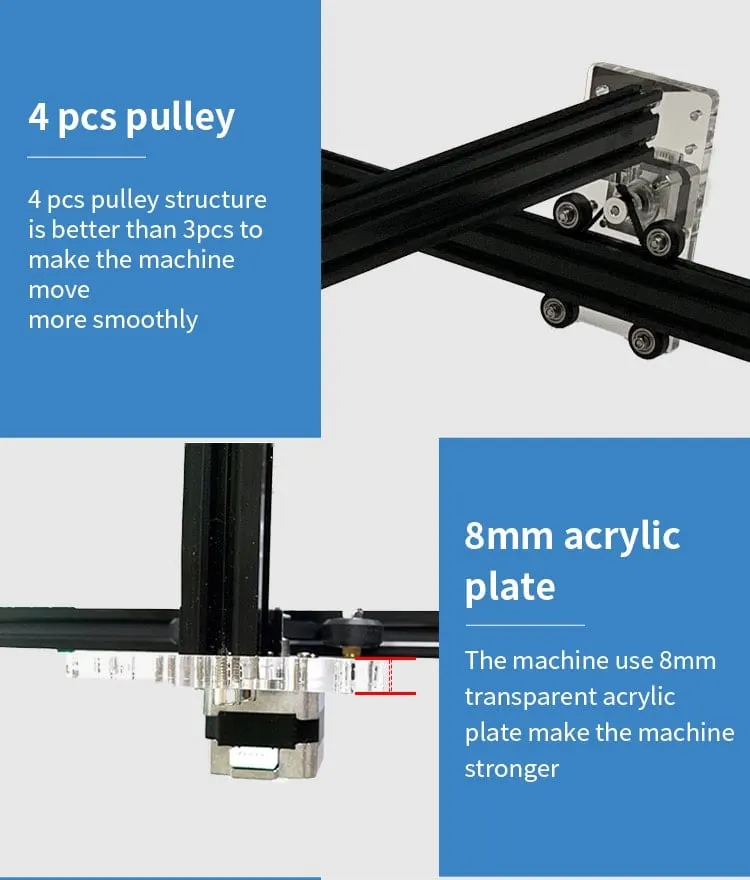 6565 15W CNC Laser Engraving Machine Cutter for Wood Router