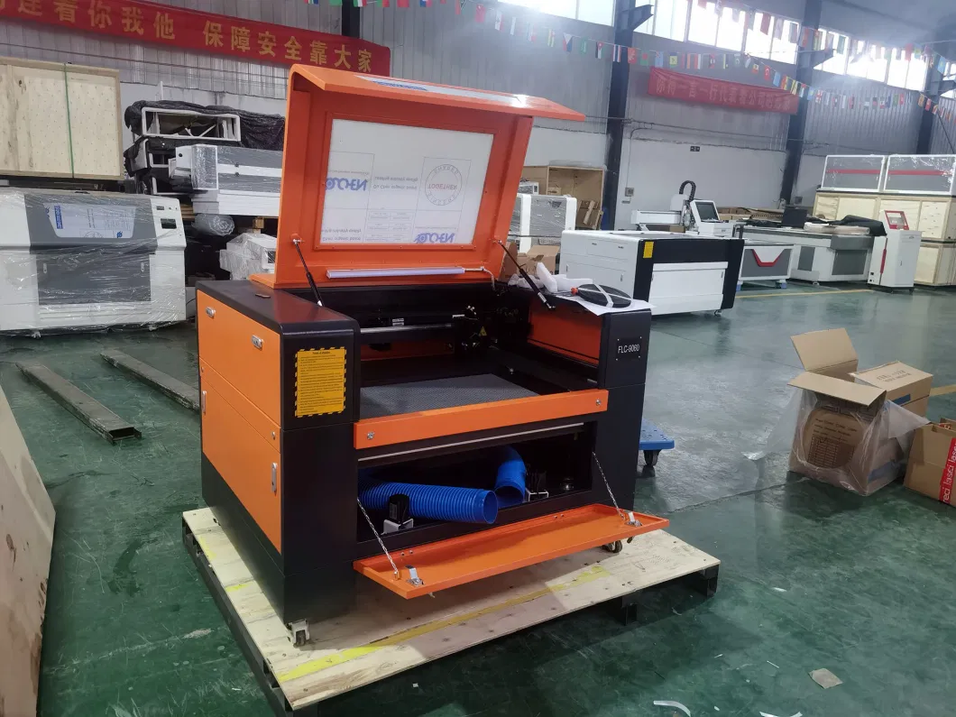 6090 Advertising CNC Laser Engraver 80W 100W 150W for Wood Glass Marble
