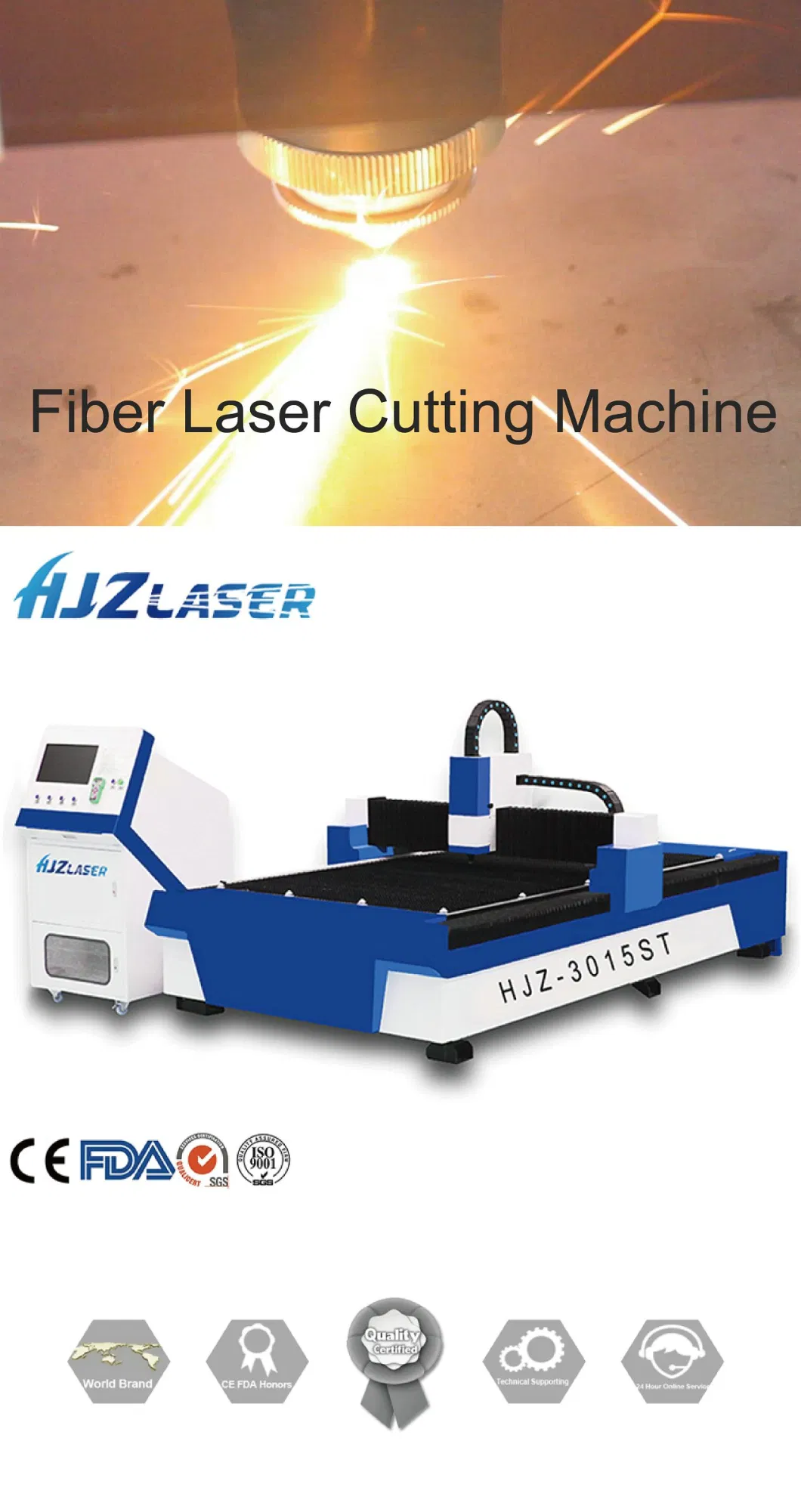 Metal Sheets Processing Aluminum Copper Stainless Steel CNC Engraving Router Fiber Laser Cutting Machine Laser Cutter 1000W/2000W/3000W