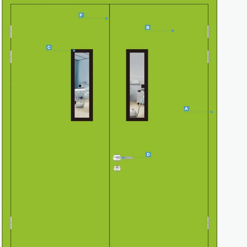 Steel Clean Door Manual Panel Plus Outer Folding Type Factory Direct Sales