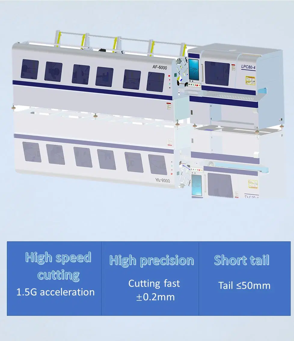 CNC Laser Equipment Ultra Fast Stainless Steel Pipe Tube Fiber Laser Cutting Machine for Small Tube 1.5mm 2mm 4mm 10mm 6mm