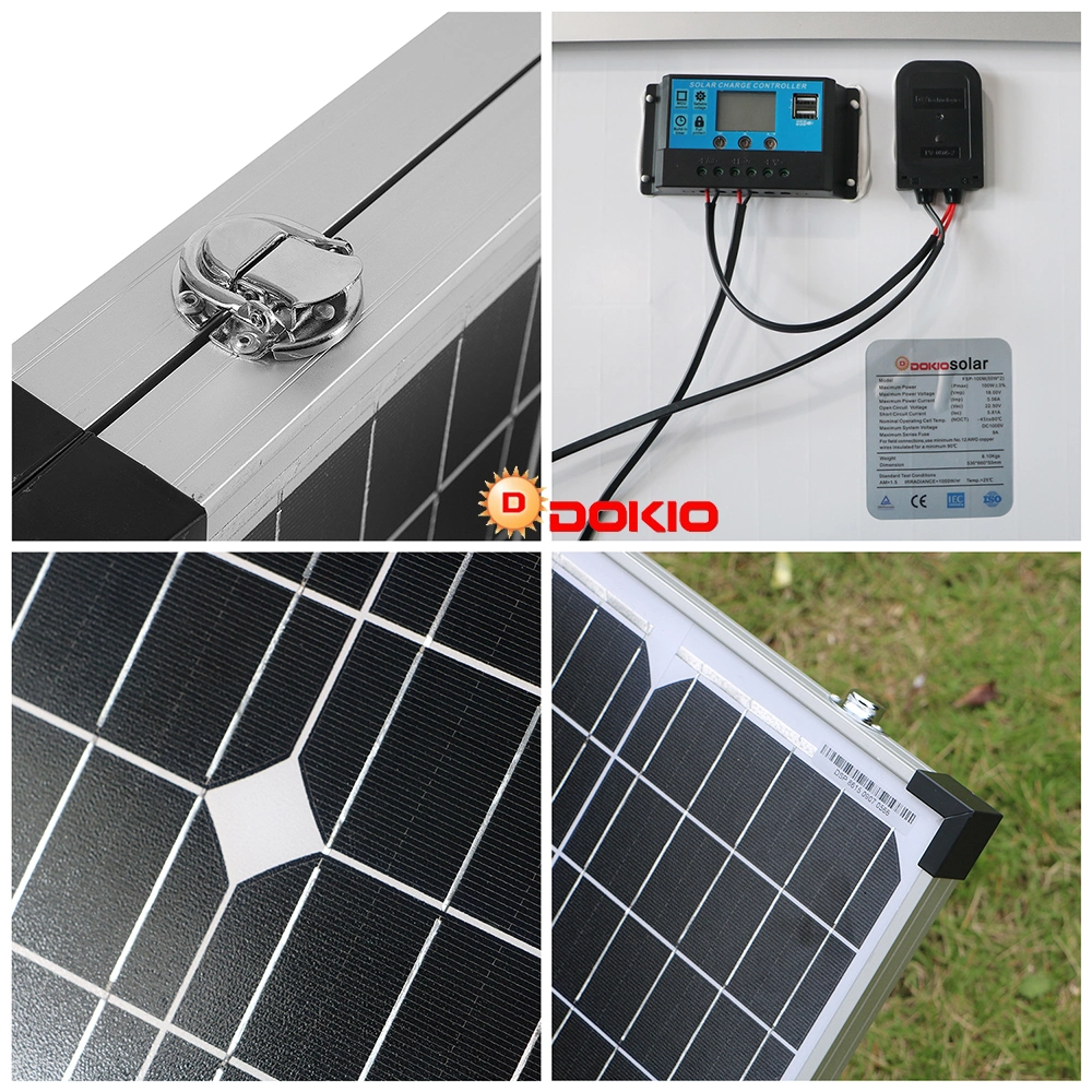 100W Foldable Monocrystalline Solar Panel