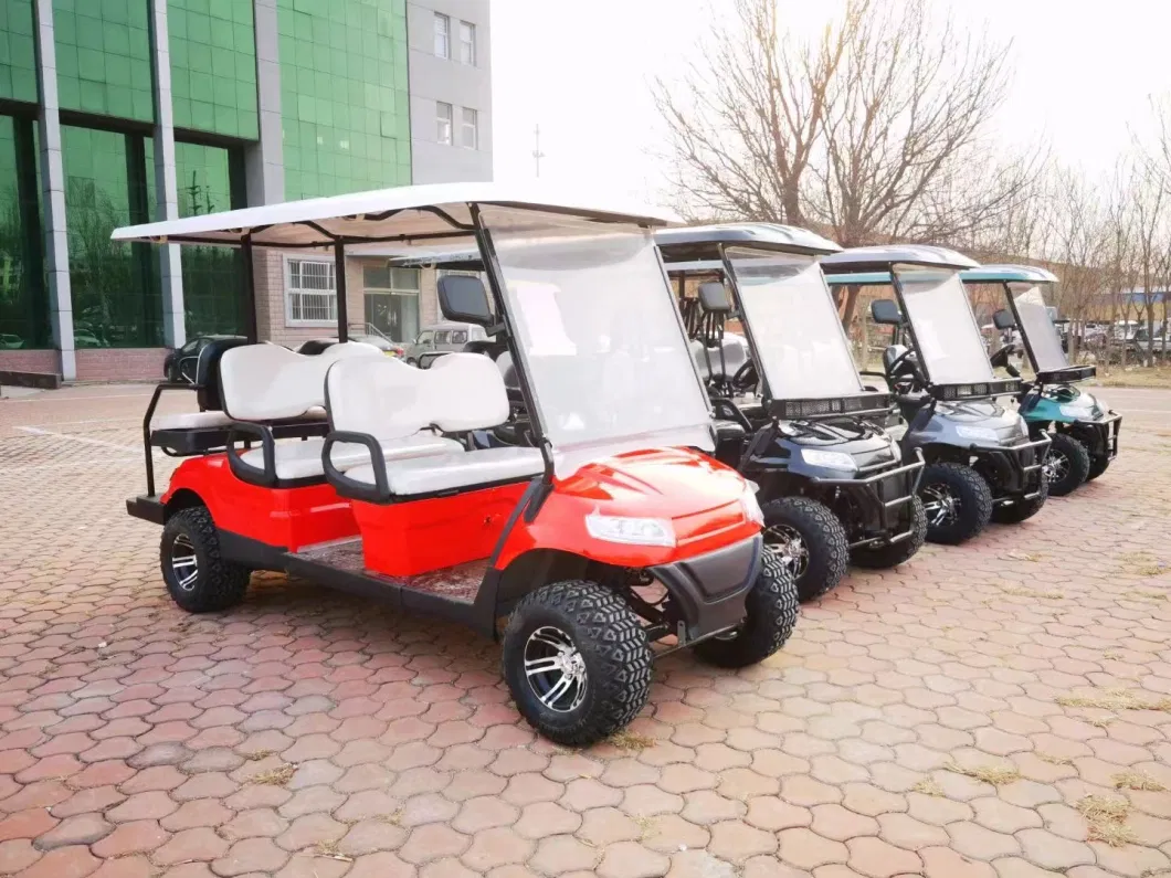 Custom 4 6 8 10 Seater Lithium Batteries Folding Golf Carts Electric Golf Cart 36 Volt 4X4 Golf Buggy Electric Passenger Car