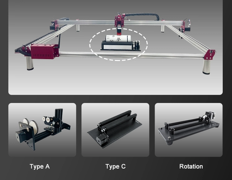 Automatic Laser Engraver Machine with Optional Accessories 100cm*100cm Working Area Mobile Phone Control