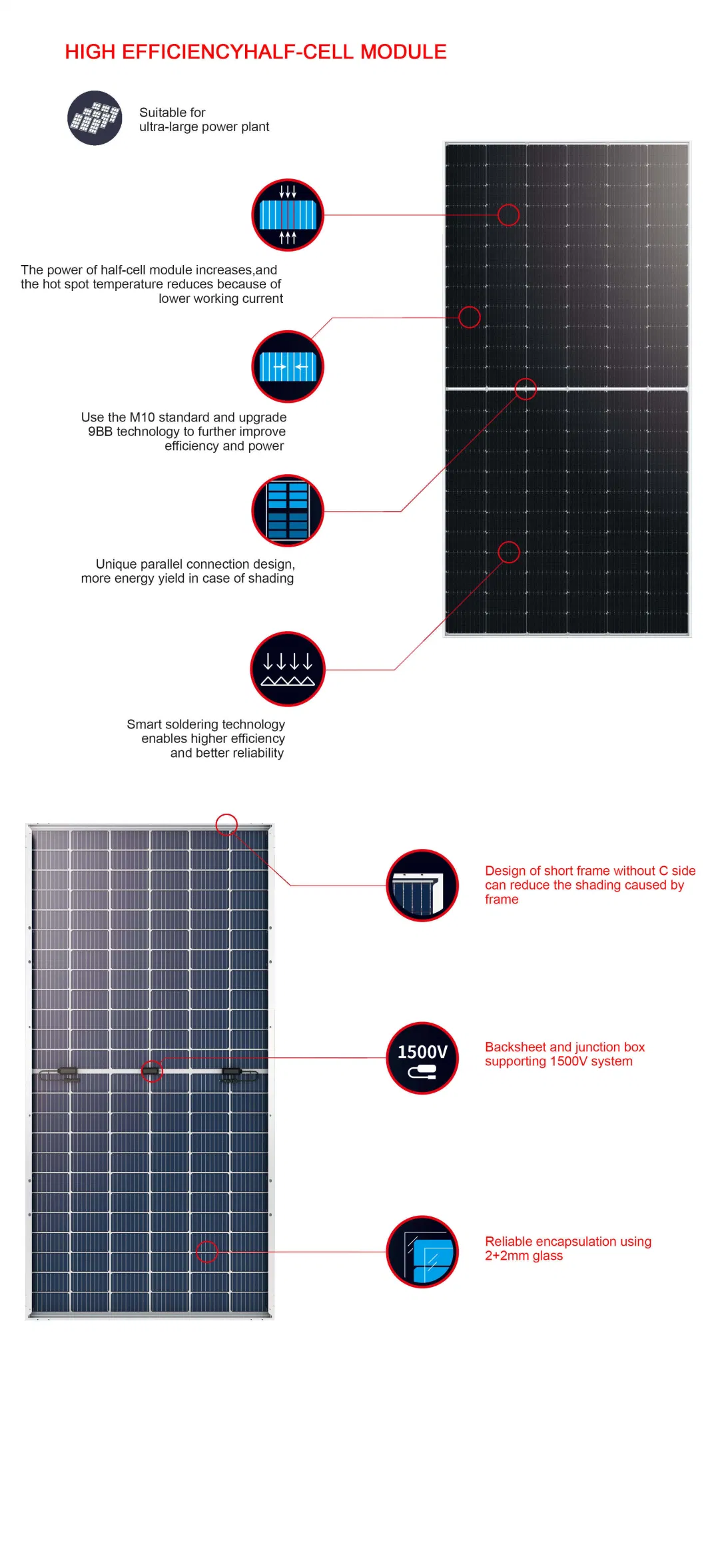 TUV CE Half Cell 520 530 540 550W Longi Wholesale Poly PV Fold Flexible Black Monocrystalline Polycrystalline Photovoltaic Module Mono Solar Energy Power Panel