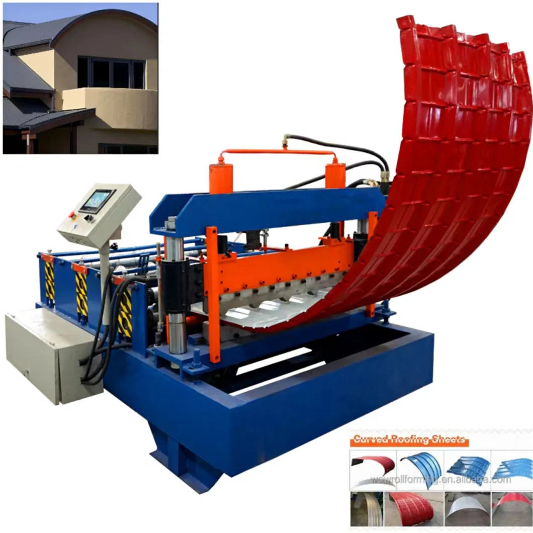 Hydraulic Curving Machine Hydraulic Metal Steel Profile Roof Panel Sheet Curving Bending Roll Forming Machine