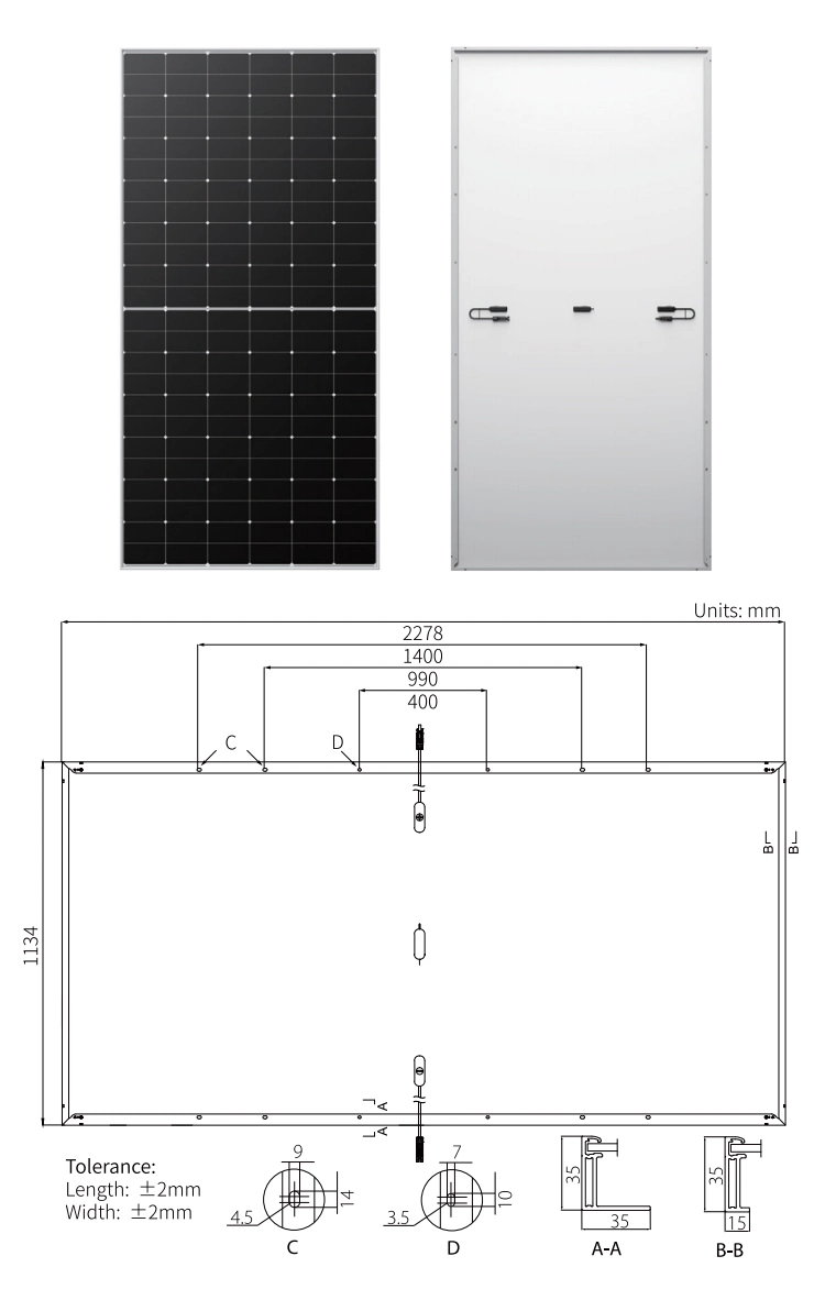 Half Cell 550 560 570 580W Longi Poly PV Fold Flexible Black Monocrystalline Polycrystalline Photovoltaic Module Mono Solar Energy Power Panel
