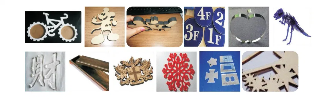 Sample Customization High Speed 15mm MDF Wood Art Single or Dual Heads Laser Cutting Machine