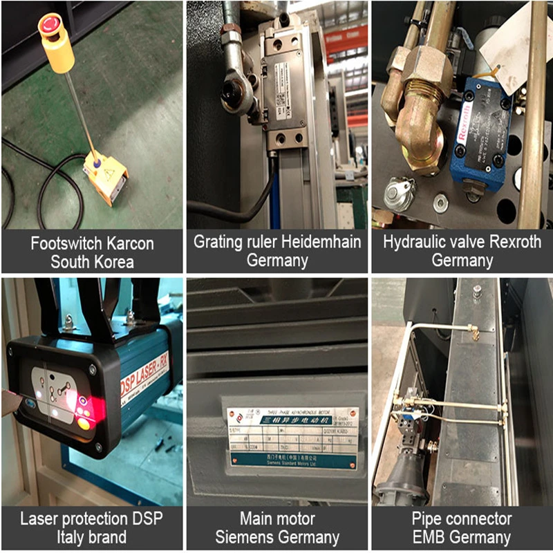 CNC Hydraulic Press Brake and Bending Machine Automatic Plate and Sheet Metal Processing Machine/Folding Machine Grouped Equipment