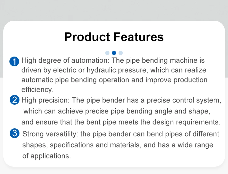 CNC Mandrel Bender Hydraulic Ss Metal Steel Exhaust Tube Pipe Bending Machine