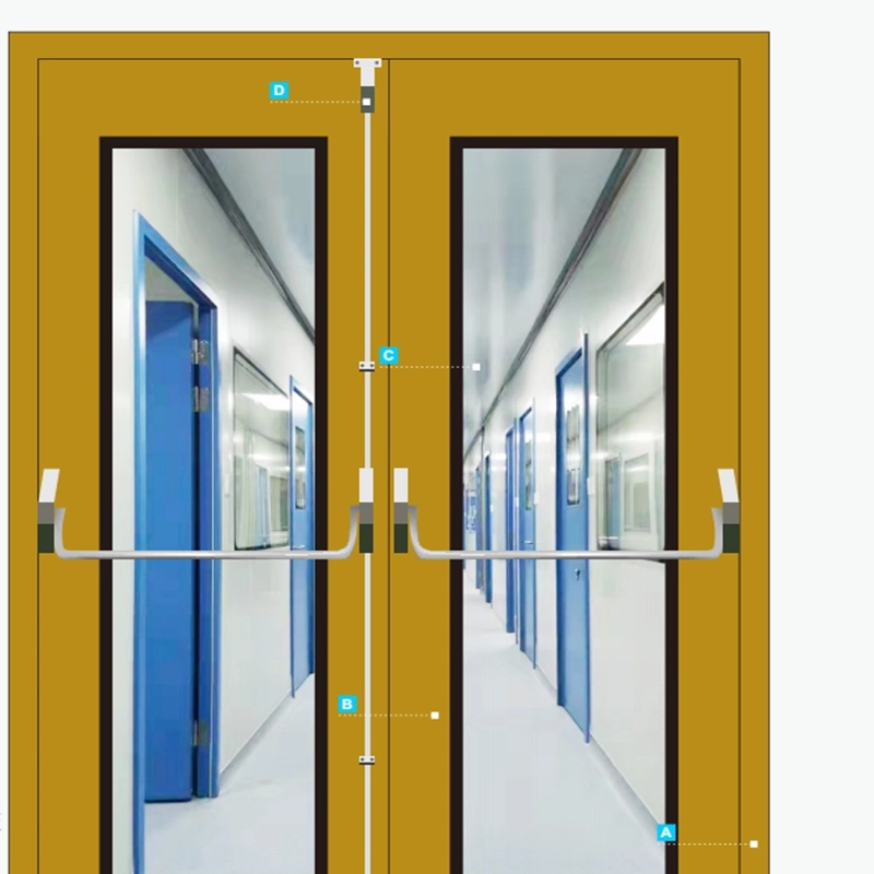 Steel Clean Door Manual Panel Plus Outer Folding Type Factory Direct Sales