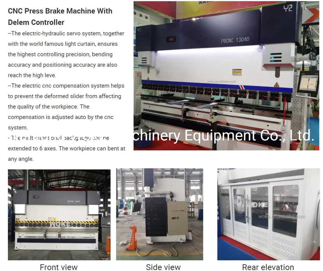 100t 3200mm 200ton Electric Hydraulic CNC Delem Press Brake Manufacturers