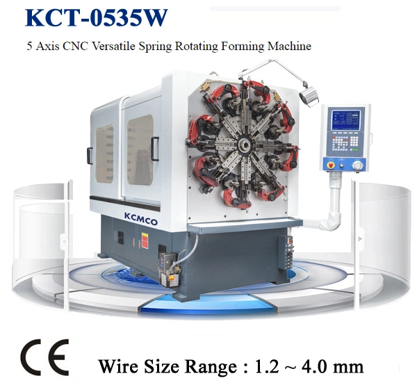 Monthly Deals KCMCO 5 Axis 4.0mm CNC Wire Forming Machine for SpIRal Spring Making Machine KCT-0535WZ