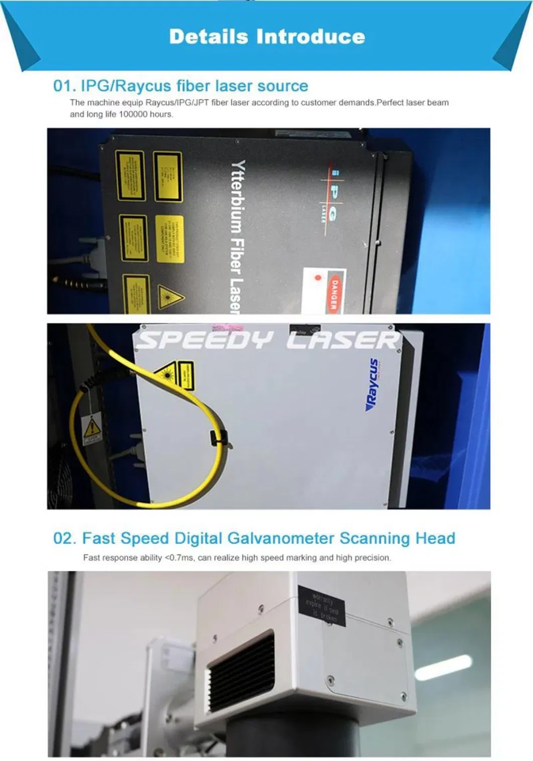 Desktop Autofocus CNC Metal Fiber Laser Marker /Engraving/Cutter/Engraver /Laser Cutting Machine for Logo Printing on Plastic Laser Marking Machine