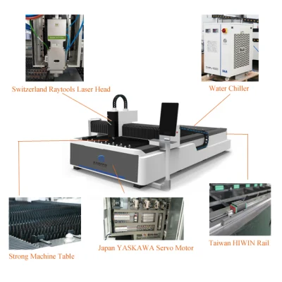 4000 Вт, CNC, Fiber лазерная установка, резка 20 мм, лист углеродистая сталь Металл