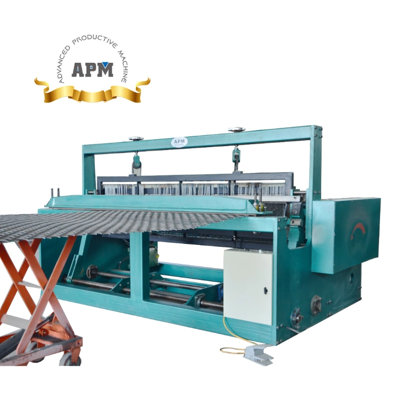 Semi Automatic Crimped Wire Mesh Weaving Machine for Sieve Screen Fence Panel