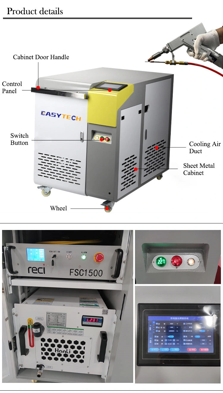 Handheld CNC Fiber Laser Welding Machine 1000W Stainless Steel Laser Price for Sale