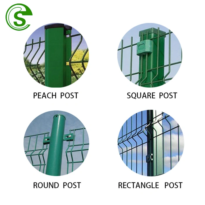 Factory Manufacturer Powder Coated 3D Bending Curved Garden Fence Wire Mesh Fence Panel