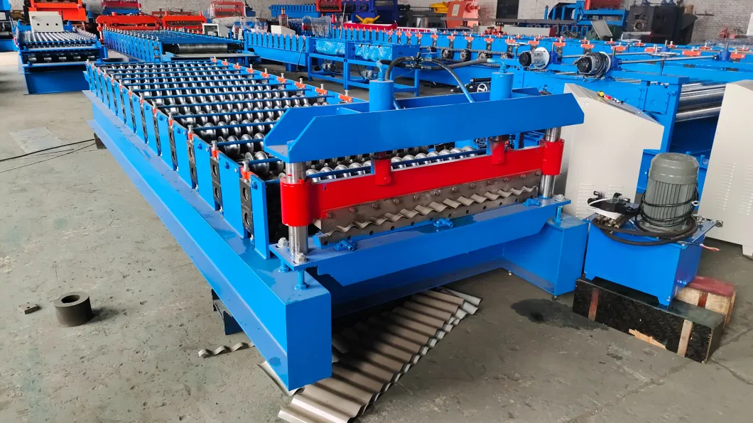 Galvanized Steel Roofing Sheet and Wall Sheet Roll Forming Machine
