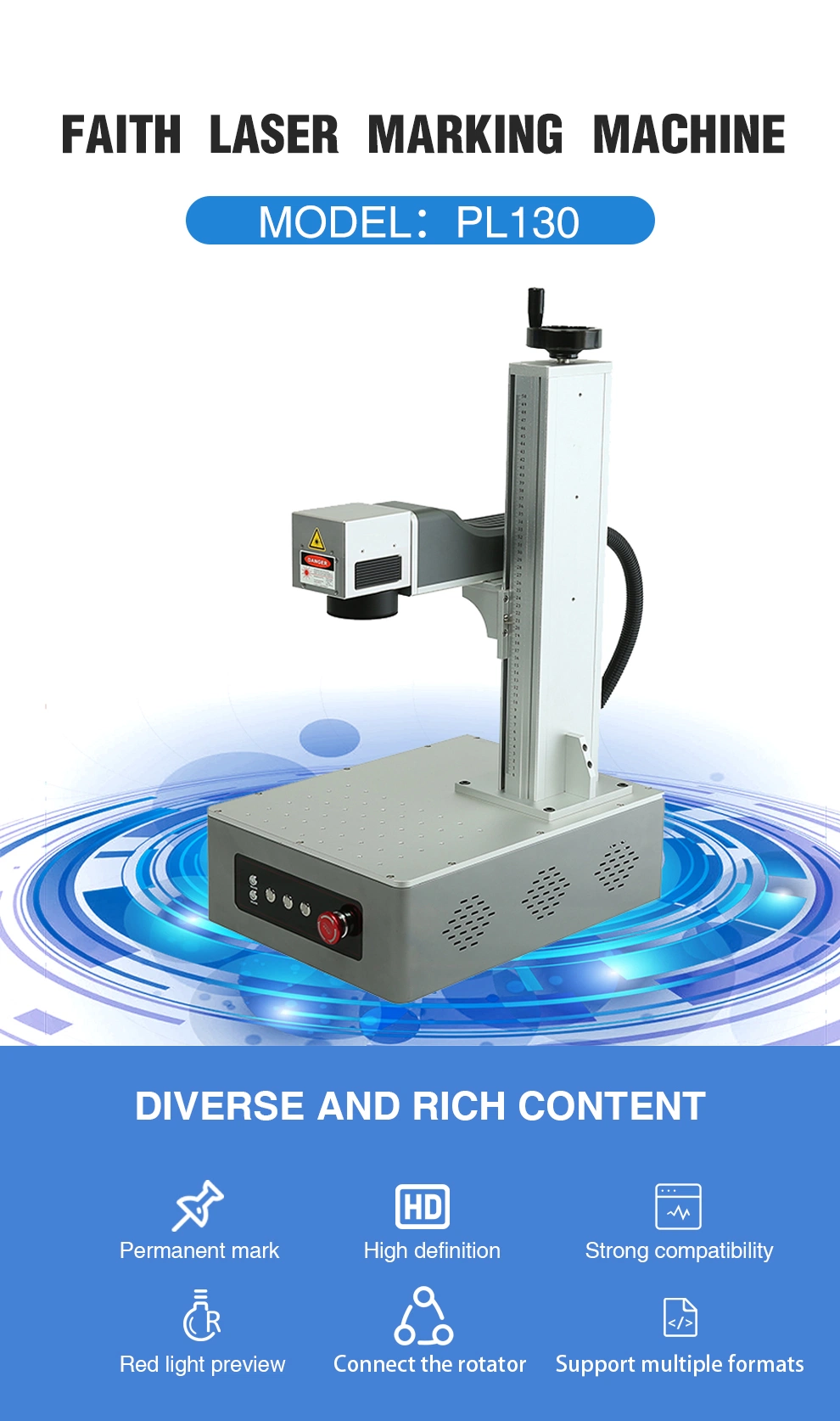 Faith Fiber Laser for Metal Marking Laser Welding CNC Engraving Machine Price