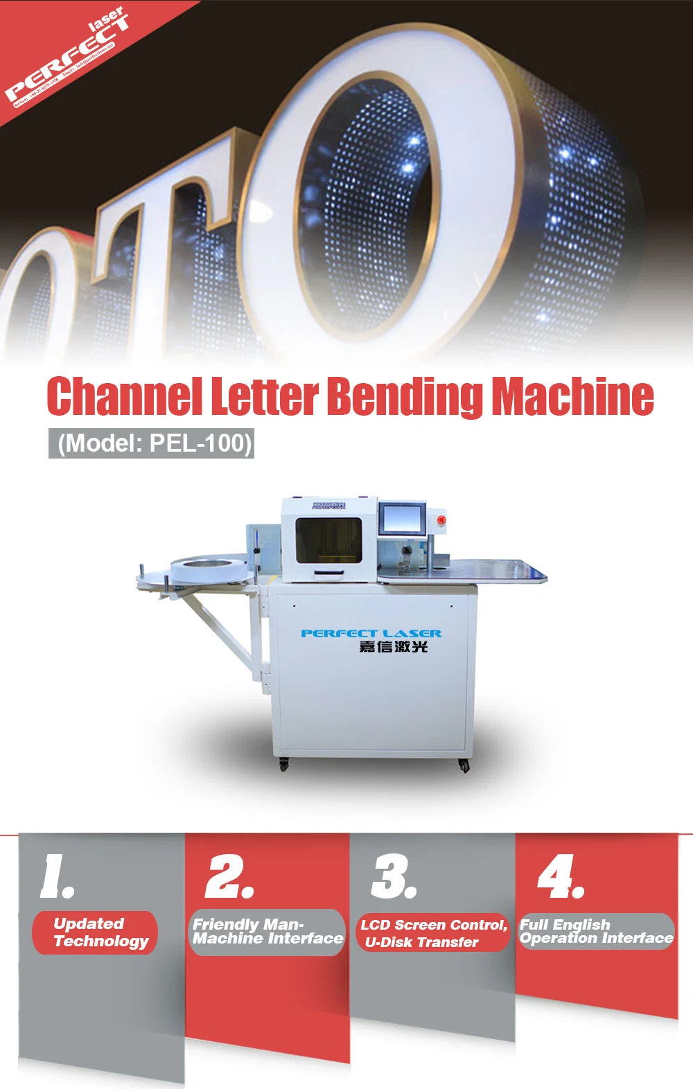Channel Letter Stainless Steel Bending Machine