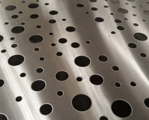 Hot-Dipped Round Hole Punched Perforated Metal Screen Sheet Panel