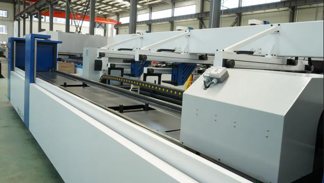 2023 Hgstar High Speed CNC Fiber Laser Cutting Machine Steel Pipe Laser Cutter for Metal Pipe Tube Angle Steel Channel Steel Beam Cutting