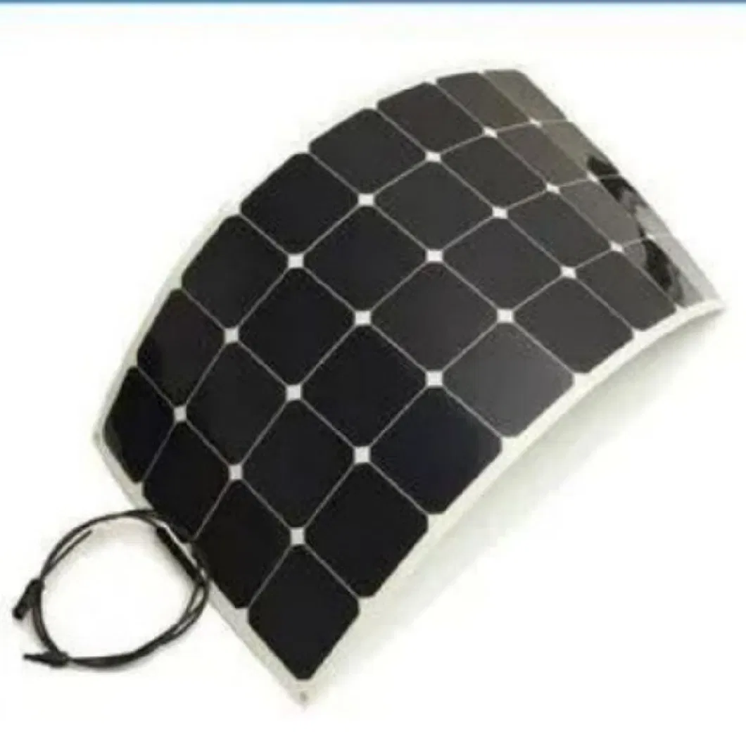 Bending Degree of 30, 100W 120W 130W 21.6V 18V Flexible Laminated PV Energy Curved Module Easy Installation Pet Lamination Mono Photovoltaic Cells Solar Panel